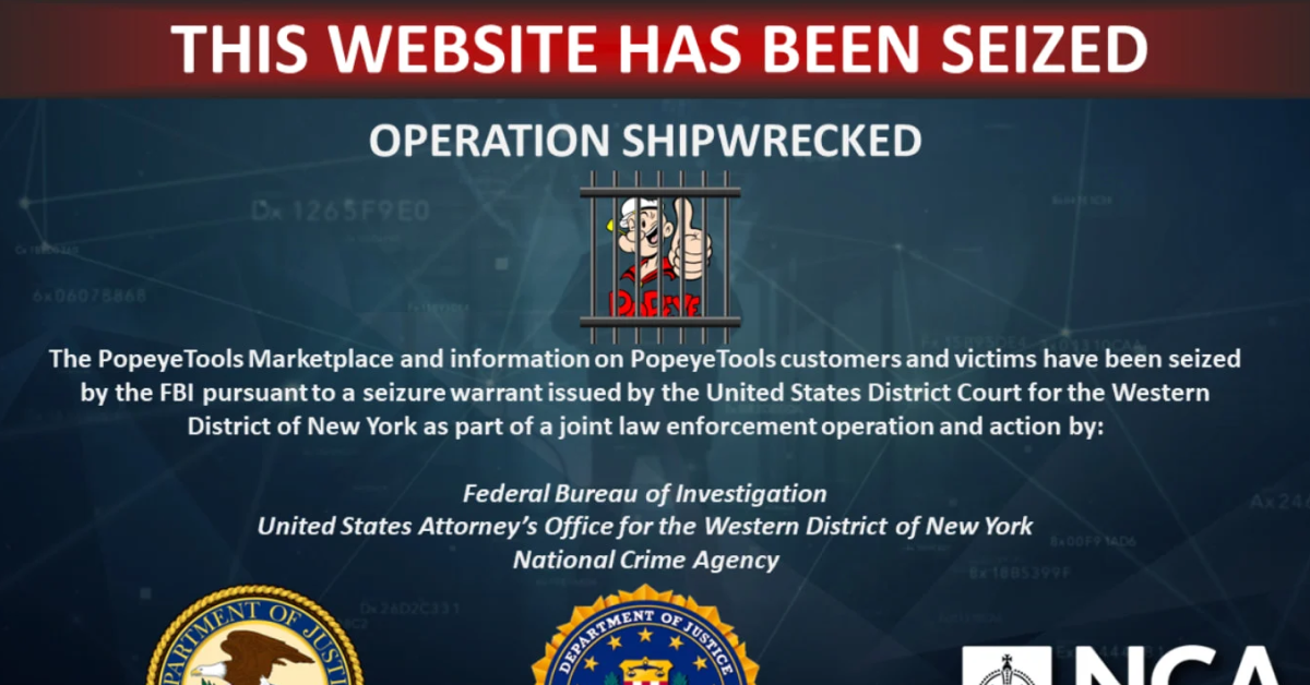 Law enforcement seizing darknet servers during a cybercrime operation